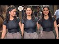 Ufff ️Sara Tendulkar Hot In Black Dress Actress Beauty Bhfyp Cine Adda
