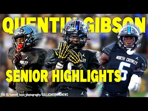 BEST WR IN THE COUNTRY?!?! QUENTIN GIBSON SENIOR HIGHLIGHTS