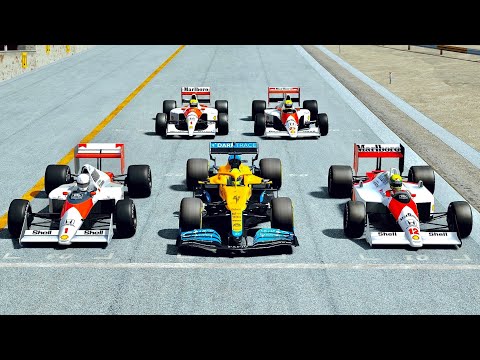 McLaren F1 2021 vs McLaren F1 1988/89/90/91 at Silverstone GP