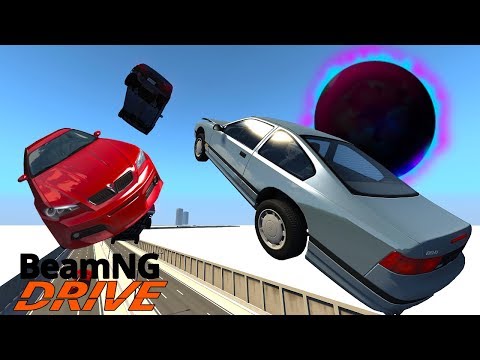 Insane Black Hole Causes Huge Highway Crash! - BeamNG Gameplay & Crashes