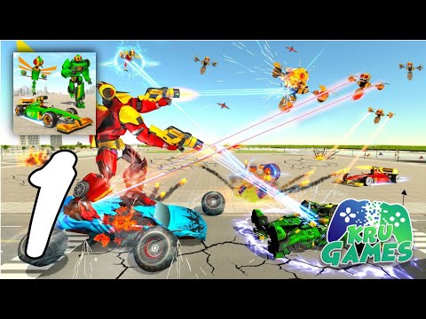 Dragon Fly Robot Transform Games: Robot Car Game Gameplay #1 All Levels (Android, IOS)