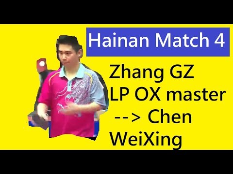 [Hainan 2018] Match 4, Zhang Guozhi(LP OX), Chen WeiXing(LP w Sponge)
