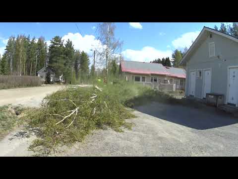 Olisitko sinä ottanut nämä riskit - lanka, lämmitystolppa, räystäs?