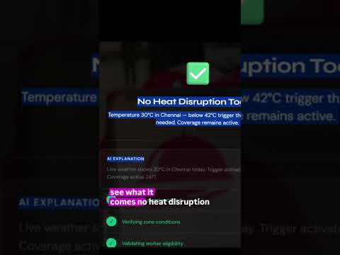 Gig Worker Protection || GigShield Phase 2 Demo | AI-Based Insurance in Action