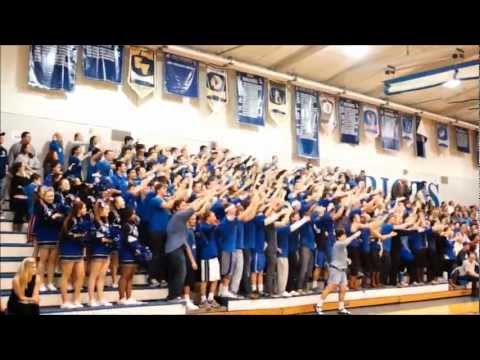Great Valley Student Section-Winning Team Losing Team BLUEOUT
