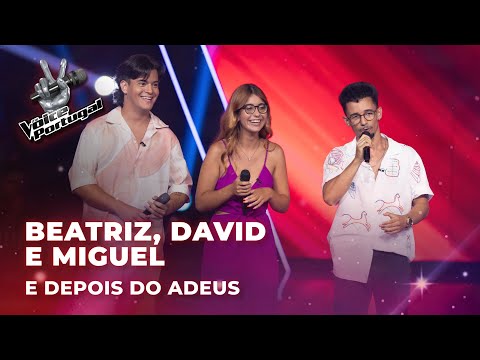 Beatriz, David e Miguel - “E Depois do Adeus” | Blind Auditions | The Voice Portugal 2023