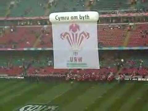 Calon Lan at the Wales v Scotland match