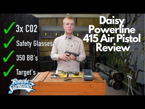 Daisy Powerline 415 Air Pistol Kit Unboxing \u0026 Review | Ronnie Sunshines