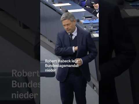 Robert Habeck verlässt den Bundestag