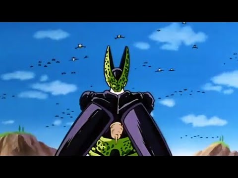Cell destroys entire army of innocent people/dragon Ball Z