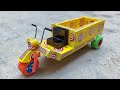 How To Make Matchbox Tuk Tuk E Rickshaw At Home Diy Rickshaw Loader With Dc Motor Diy Mini Craft