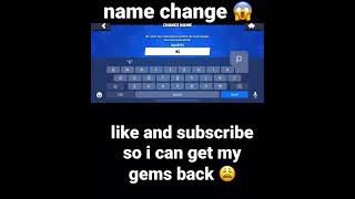 name change process in brawl stars 😫 #shorts #brawlstars