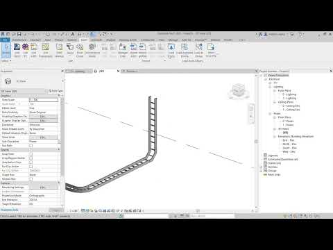Modelamiento de escalerillas eléctricas con Revit video 1 de 2