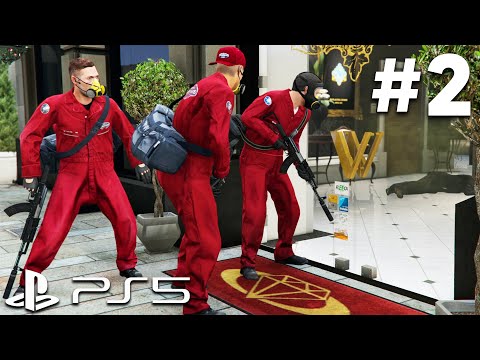 GTA 5 PS5 Gameplay Walkthrough Part 2 - JEWELLERY HEIST