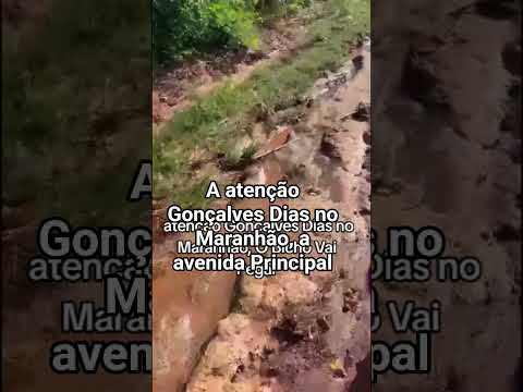 Gonçalves Dias no Maranhão. A avenida Principal Está assim