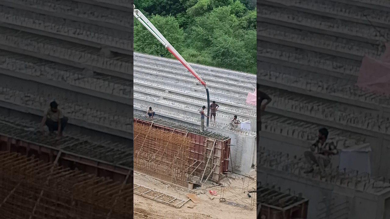 Live Casting of Prestressed Bridge Girders | PSC Concrete Work #BridgeConstruction #PSCgirders