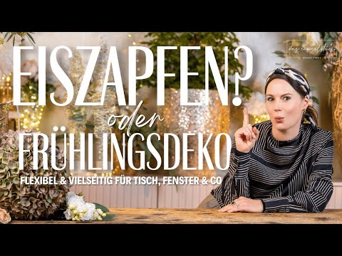 Icicles or spring decorations? | Flexible DIY decorations for table, window & garden