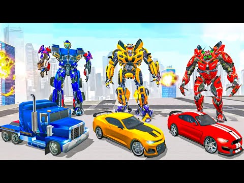 The Transformers Bumblebee & Optimus Prime VS Megatron Jet Bike Car Transformation Game 2020