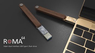 ROMA USB-C Flash Drive (128GB Gold)
