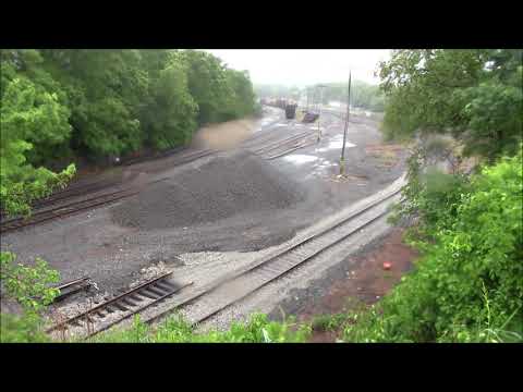 Abandoned and Removed railroad yard track restored - Middleboro, MA - South Coast Rail