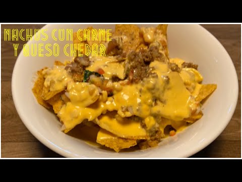 COMO HACER NACHOS CON CARNE Y QUESO CHEDAR FÁCIL Y RÁPIDO #COCINANDOCONEBO #UNACOSADELOCOS🔥🔪👊