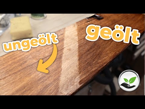 Dieser TRICK zeigt wie Holz NACH dem Ölen aussieht - VOR dem Ölen | Anleitung