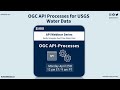 OGC API Processes for USGS Water Data