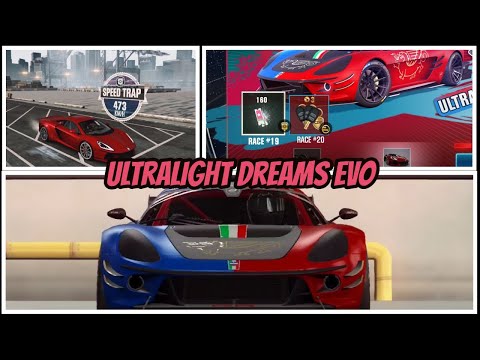 CSR 2 | Ultralight Dreams EVO | Race #19 Speed Trap & Final Race | Times to Beat & Tunes