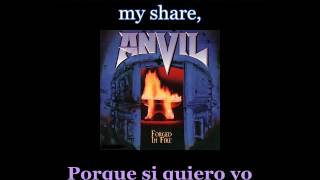 Anvil - Free As The Wind - Lyrics / Subtitulos en español (Nwobhm) Traducida