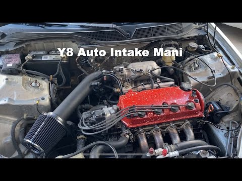 D16 Y8 Intake Manifold Swap (auto intake mani) Easiest Swap