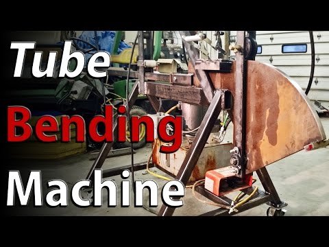 Hydraulic tube bending machine - shop built - How to BEND square metal tubing