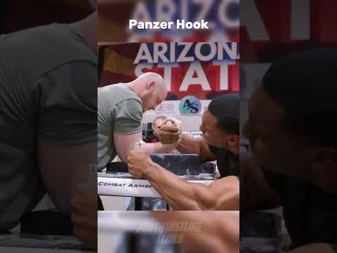 Sandris Sedis vs Larry Wheels in the hook. 💪🔥 #armwrestling #larrywheels #shorts