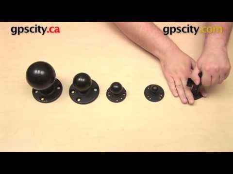 Ram Mounts Laikiklis - RAM X-Grip Didelis Su Motociklo Vairo Spaustuku video