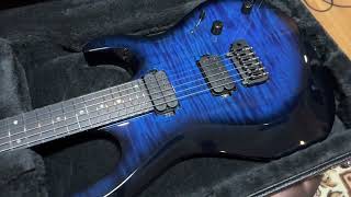 Video thumbnail for Kiesel Aries thru neck custom guitar by Mile 5