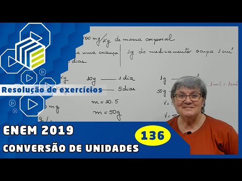 Matemática - ENEM 2019 - Questão 136 - Prova Amarela - Conversão de Unidades