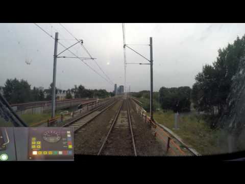 A train driver's view: Almere Oostvaarders - Utrecht CS, SLT, 03-Sep-2016.