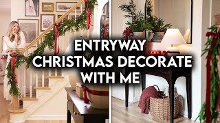 CHRISTMAS ENTRYWAY MAKEOVER 2025 | HOLIDAY DECORATE WITH ME