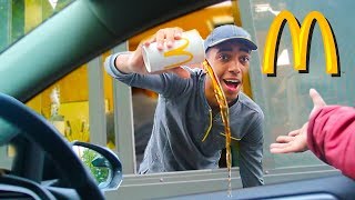 Fake Employee Prank At McDonalds Drive Thru