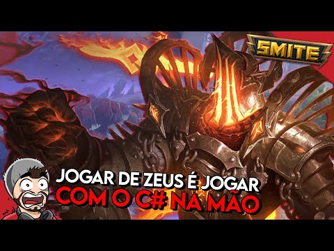 JOGAR DE ZEUS É JOGAR COM O C# NA MÃO! ZEUS MID - Master Ranked Conquista - ⚡ Smite BR