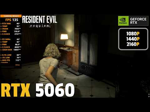 Resident Evil Requiem: RTX 5060 - 1080p, 1440p, 4k | 8GB Vram Enough?