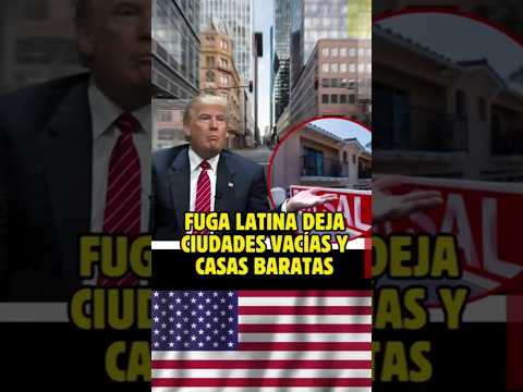 Fuga latina deja ciudades vacías y casas baratas #noticias