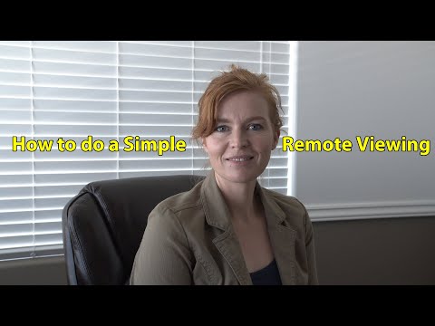 How To Do a Simple Remote Viewing