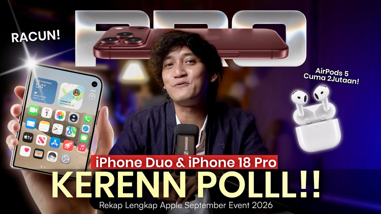 GILAAK AKHIRNYA RILIS!!🔥 iPhone Duo, iPhone 18 Pro, AirPods 5, Apple Watch & More! Apple Event Recap