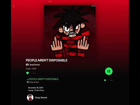 PEOPLE ARENT DISPOSABLE - GUAP SENSEI deleted song LYRICS IN DESCRIPTION