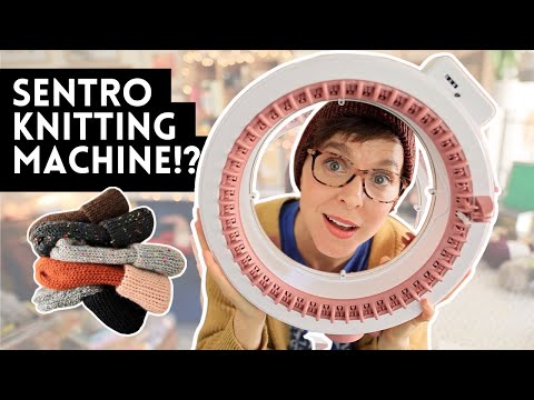 FIRST IMPRESSIONS of the SENTRO KNITTING MACHINE! #woolneedleshands #knitting