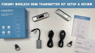 FIGEBNY Wireless HDMI Transmitter Kit Setup & Review