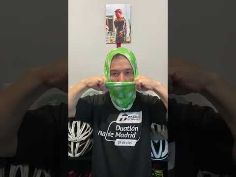 Cómo abrigarse el cuello en invierno. How to be warm in winter.#buff #running #run #winter #invierno