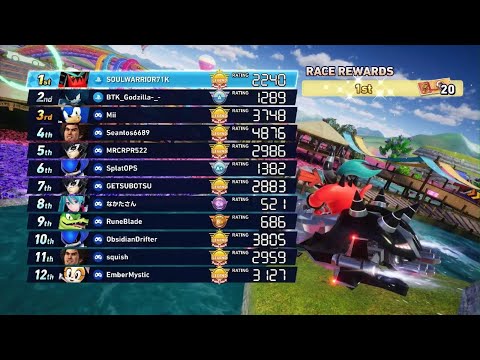 11-12-25 Sonic Racing Crossworlds PS5 SOULWARRIOR71K Big Body Legend Rank World Match Rainbow Garden
