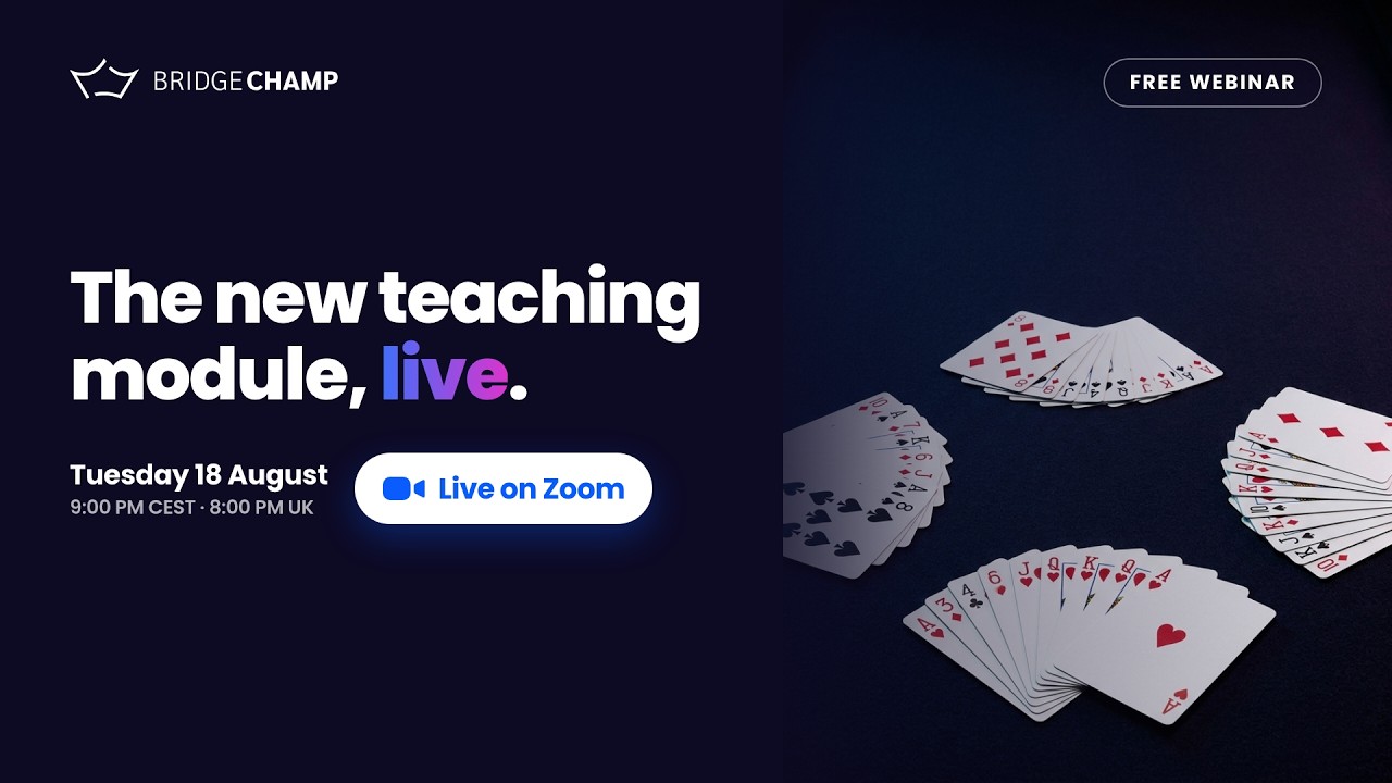 Teach Bridge Online: Live Demo of the Teaching Tools (Full Webinar)