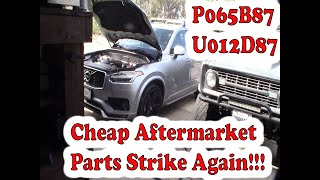 Volvo Alternator Troubleshooting SPA LIN Bus Regulator P065B87 U012D87  XC90 XC60 S60 V60 V90 S90